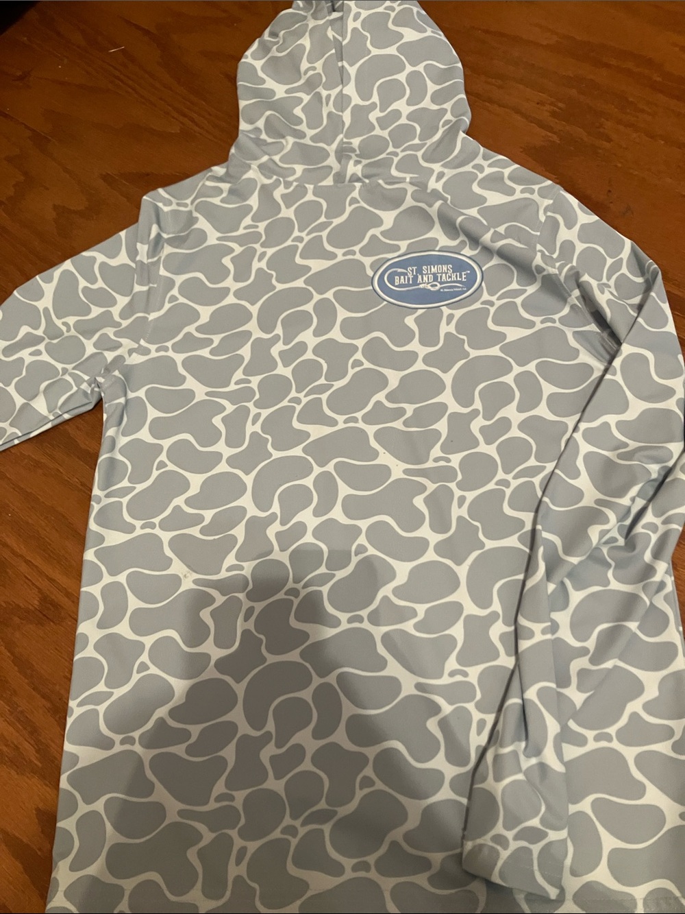 Kids Gray Hooded Long-Sleeve Tee